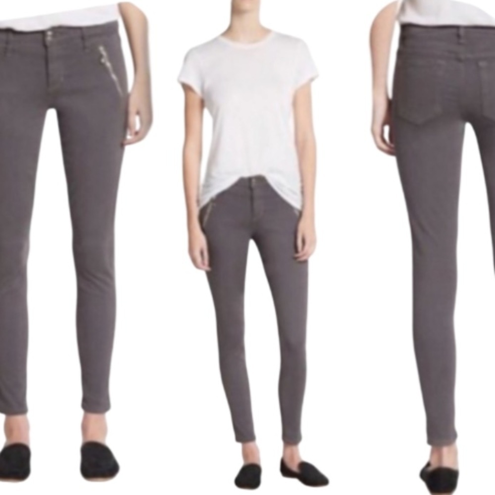 Joe’s‎ Jeans Dove Gray Ankle Zippered Pocket Skinny Jeans